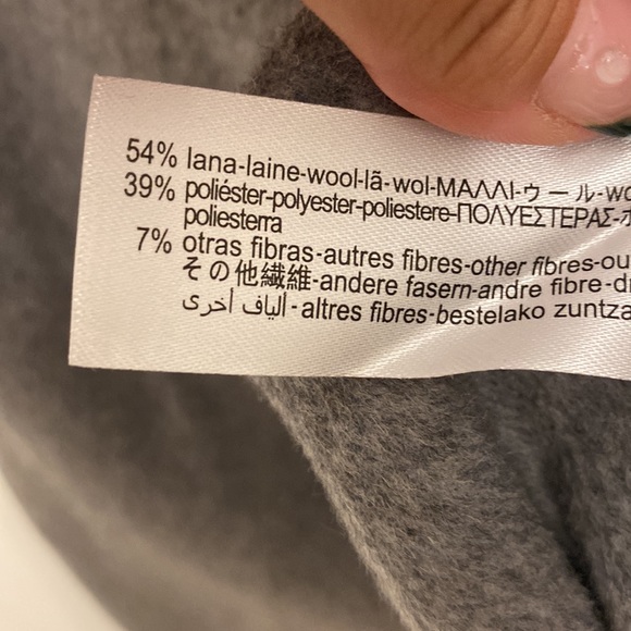 ZARA Long Overshirt Jacket  Wool Blend Coat Bloggers Favorite Gray - Picture 9 of 9